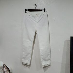 Cartonnier Charlie Ankle Pants in White Size 6